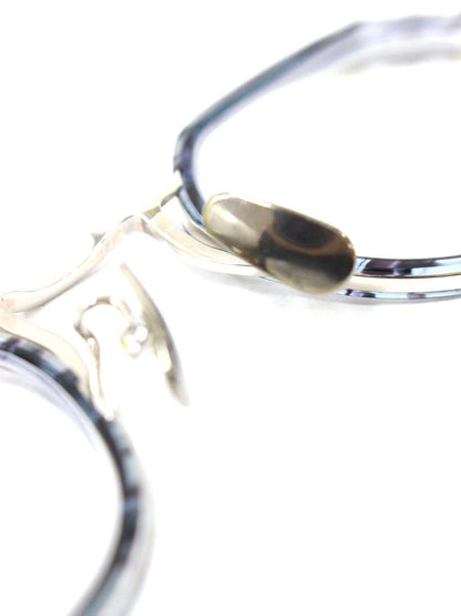 ミスタージェントルマン EDWARD COL.P メガネ シルバー/ブルー メタルフレーム フルリム クラウンパント ITV4JIH2YMBO 【SALE】