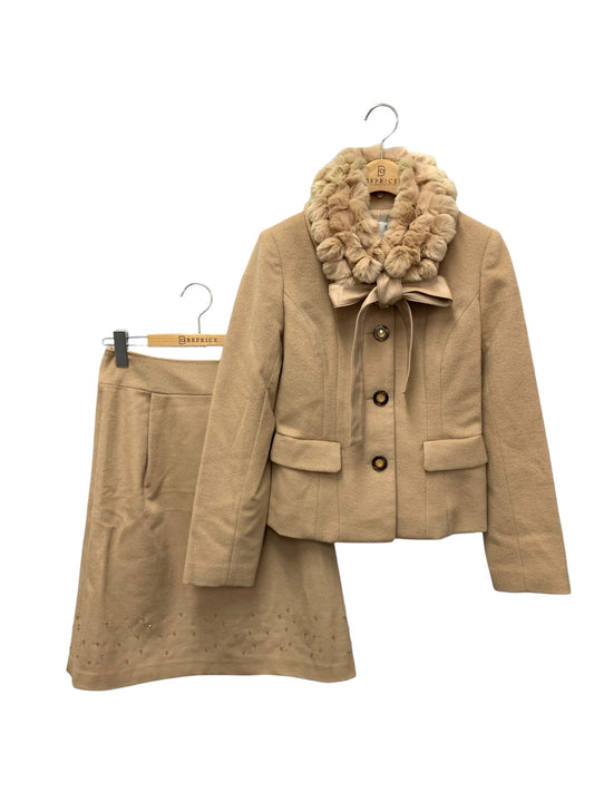 オースチンリード 1535-31526 セットアップ 36 ベージュ ウール ビジュー レッキスファー ITBRER2EOGKG