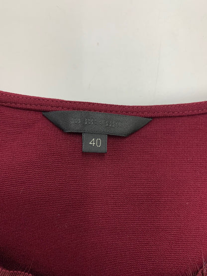 トゥービーシック W5P01-606-39 チュニック 40 ワインレッド ミンク ボンボン ITK21YTLF7Q8