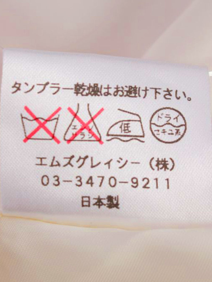 エムズグレイシー 521550 ワンピース 42 グレー ウール バイカラー IT4GA7RFOL4G