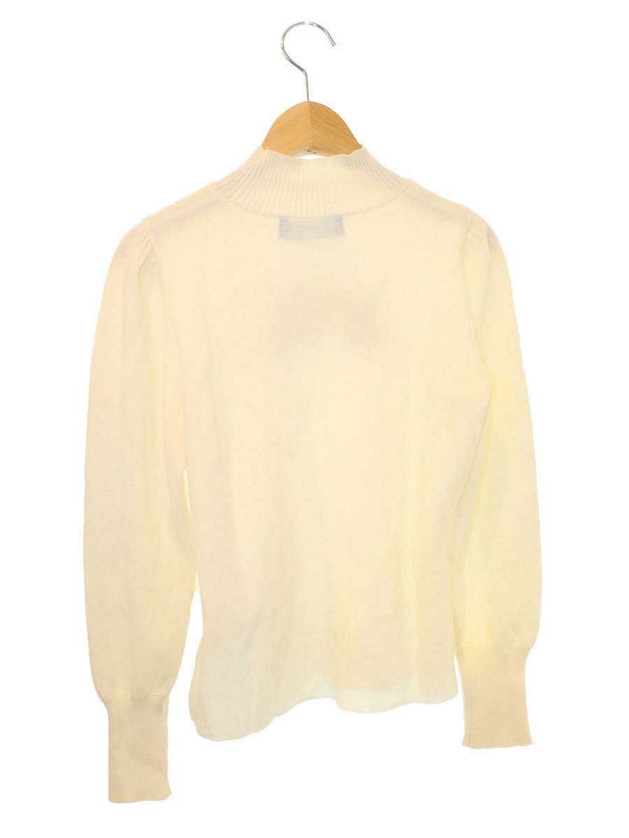 エムズグレイシー Camellia Motif Knit 818568 ニット セーター 38 アイボリー フラワーモチーフ スパンコール ITBLJB65VZLC
