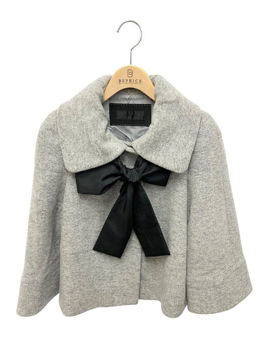 トゥービーシック W5B60-262-07 ショートコート 40 グレー ウール IT72KGOUZYB2