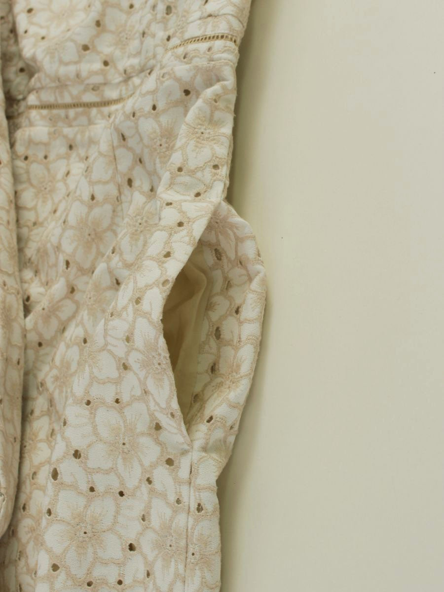 トッカ 洗える！CASSIA ドレス OPTOKW0345 ワンピース 0 ベージュ カットワーク IT9A6TD1LN3K