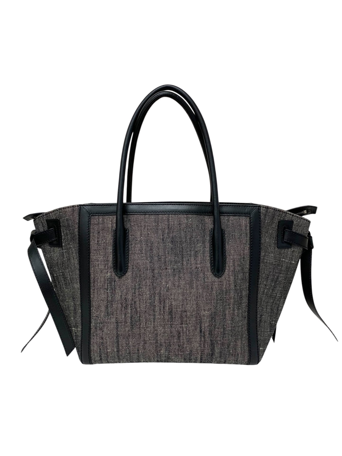 フォクシー トートバッグ ブラック サイドリボン キャンバス IT7O7B2D0WR8