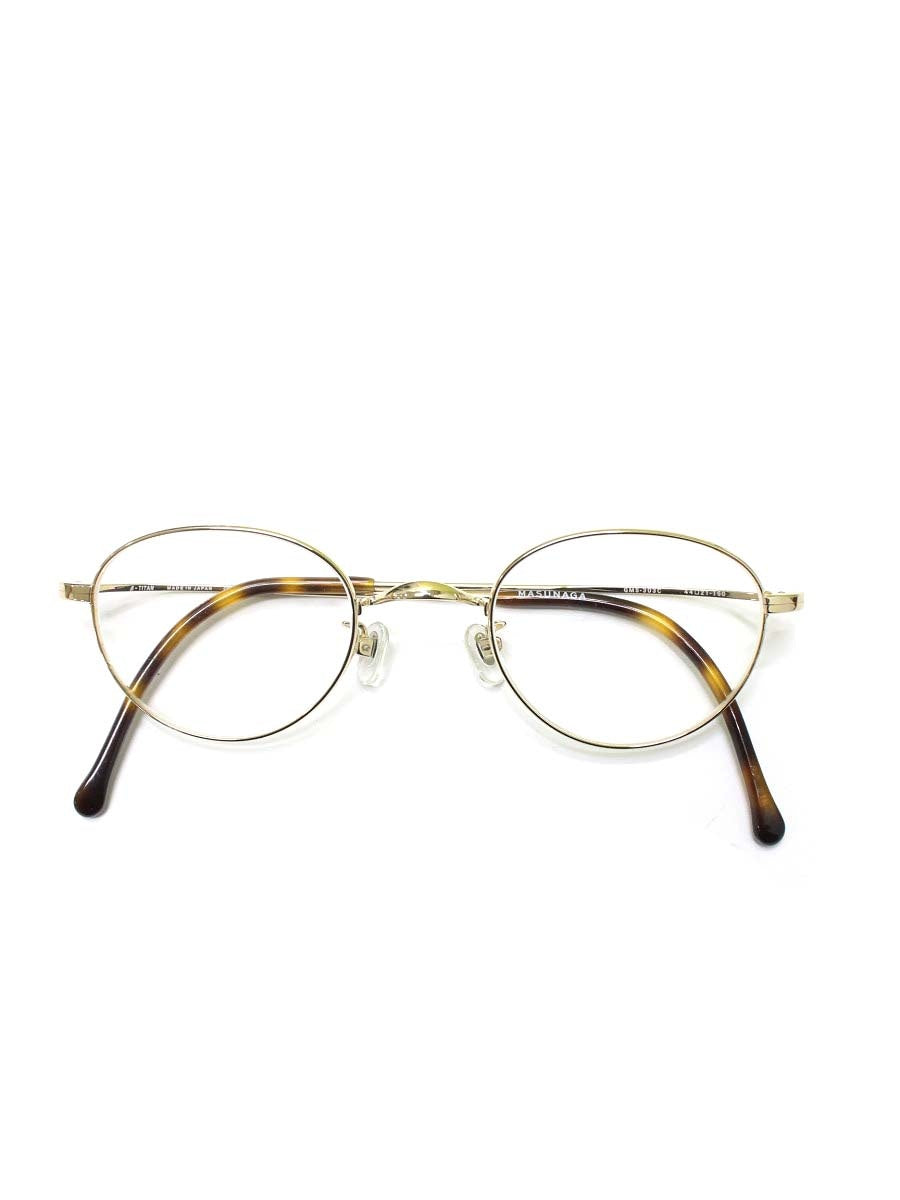 増永眼鏡 GMS-303C メガネ ブラウン/ゴールド コンビフレーム フルリム ボストン ITW3TY8EQZWG