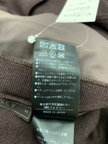 フォクシーブティック Knit Dress Quartz 45345  ワンピース 42 ブラウン ニット フラップ ITPV3YHFDO66