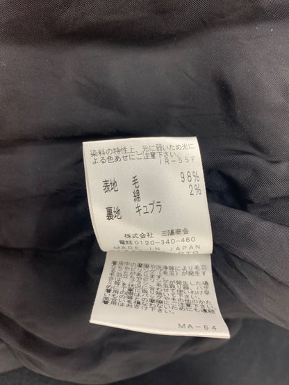 エポカ M5B20-808-09 コート 42 ブラック リーラエアリーウール ITCSG73JOW00