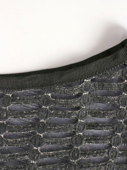 アドーア 531-110328 ブラウス 38 ネイビー シースルー IT5LQE6YY301 【SALE】