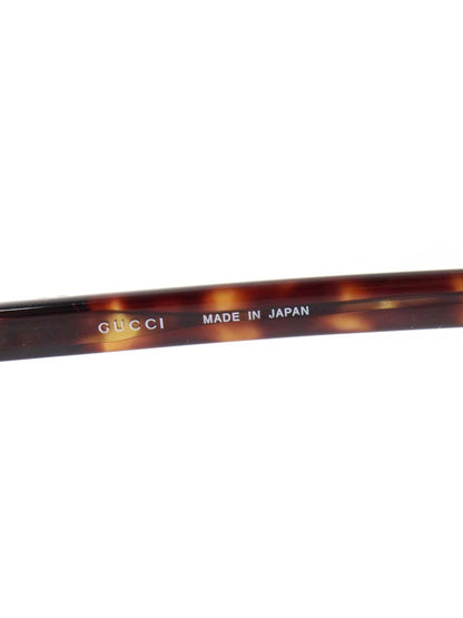 グッチ GG-9679J メガネ ブラウン/ピンクゴールド コンビフレーム ハーフリム オーバル チタン べっ甲柄 ITC5XH587UP8