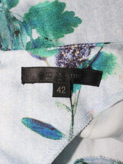 トゥービーシック ボタニカルフラワープリントブラウス W5M02-725-20 42 ブルー ITR5W9YKS5M2 【SALE】