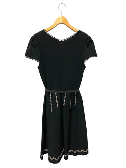 エムズグレイシー 628301 ワンピース 40 ブラック ニット リブ ITXSRXOZ2K3C