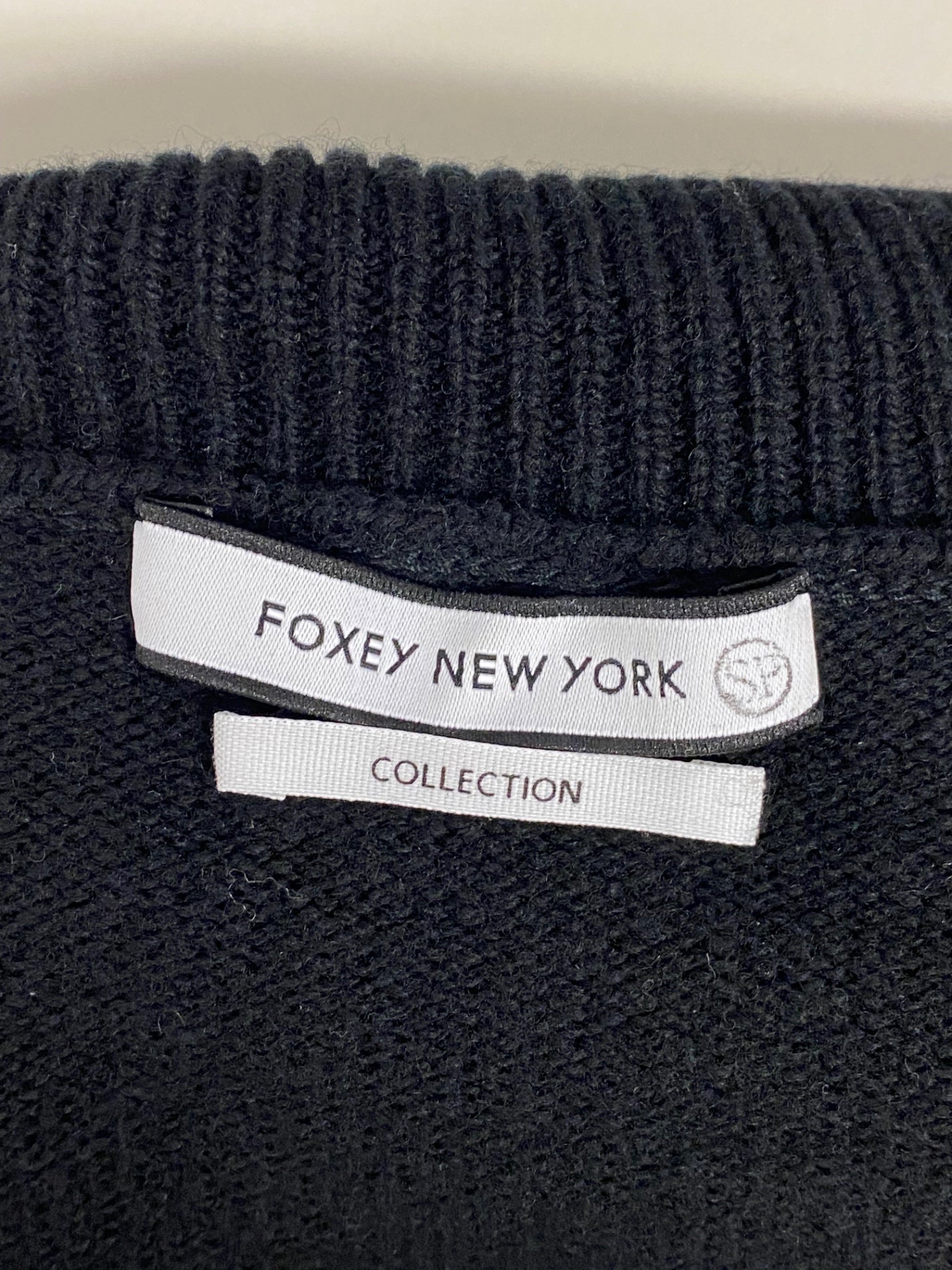 フォクシーニューヨーク collection Knit Top Peplum Flare 40008 ニット 40 ブラック SP品 ITU6CSSMD8R4