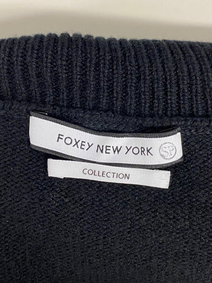 フォクシーニューヨーク collection Knit Top Peplum Flare 40008 ニット 40 ブラック SP品 ITU6CSSMD8R4