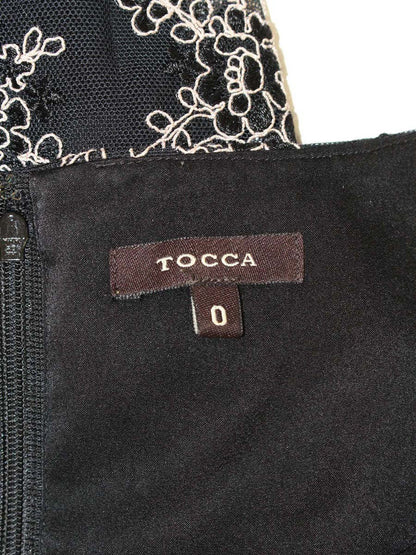 トッカ OPTOBW0025 ワンピース 0 ブラック フラワーモチーフ 刺繍 ITIWMB1SIACT