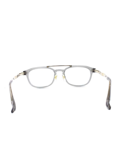 アリエストロ AR-6003 メガネ クリアグレー/グリーン チタン ウェリントン 鯖江 幾何柄 ITPJUM7MME2S