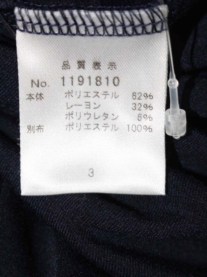 ギャラリービスコンティ 1191810 トップス 3 ネイビー リボン バルーン ITX6V21ZWA9M