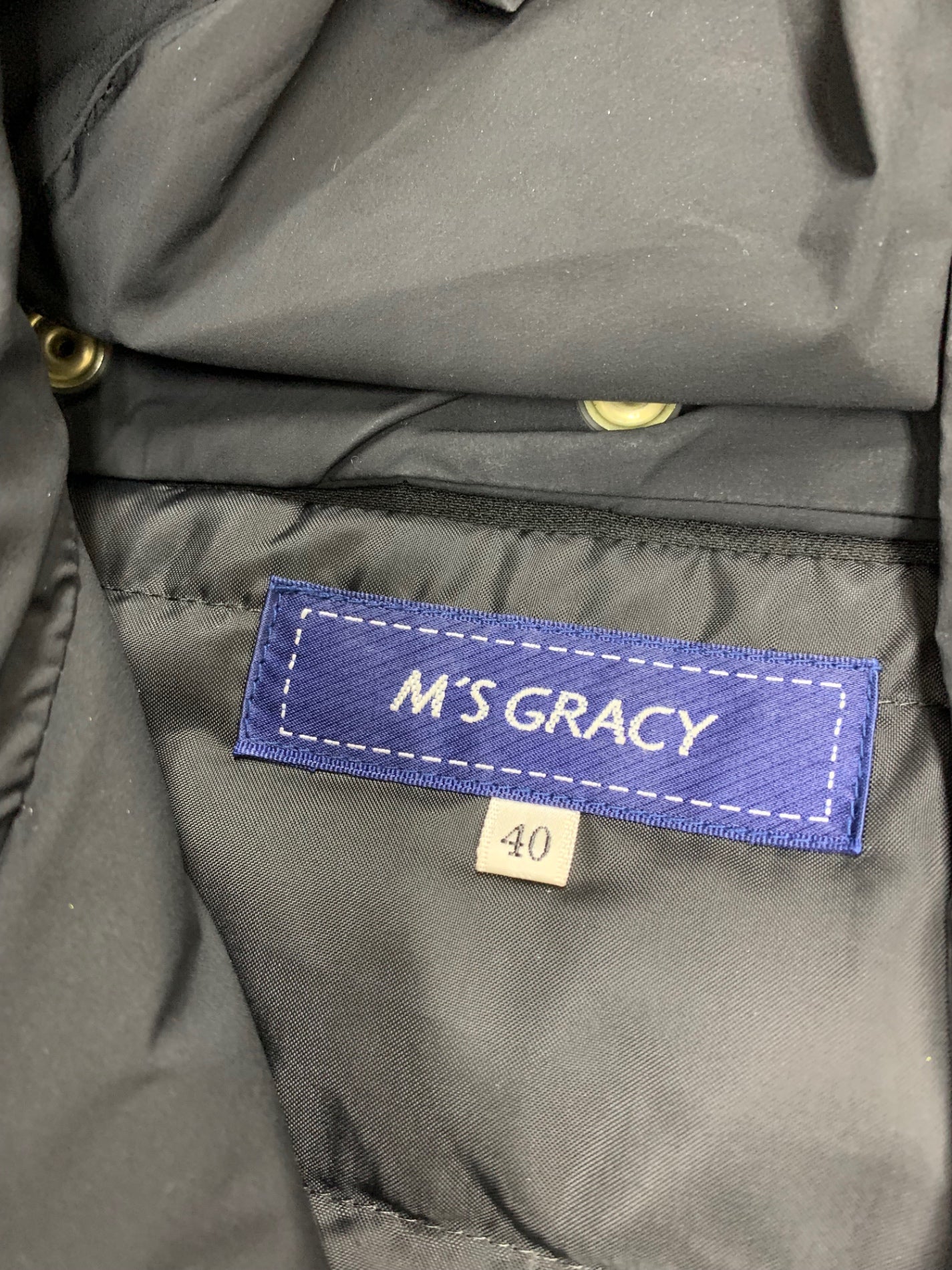 エムズグレイシー 919513 ダウンコート 40 ブラック ITX497ZKG5LC