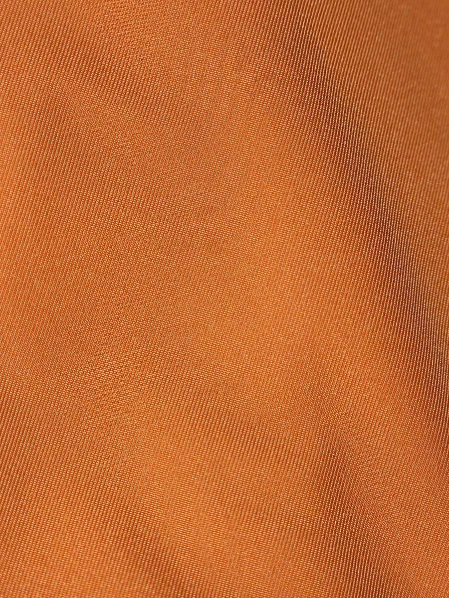 フォクシーニューヨーク ストレッチタフタ 24126 スカート 38 オレンジ IT0GNPT1CD0C