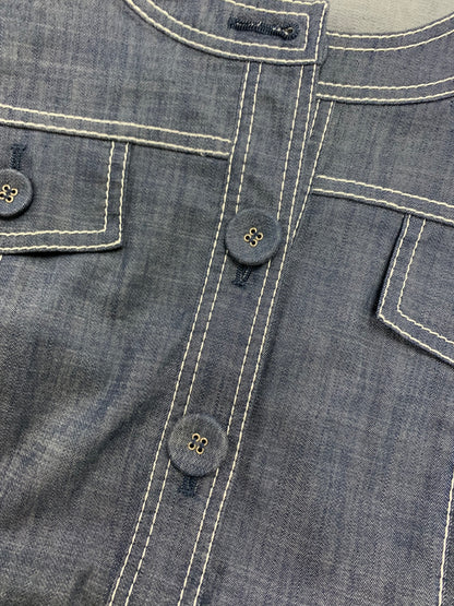 トゥービーシック W5E05-106-24 デニムジャケット 42 ブルー ビジュー ITC4WBBN8T3G