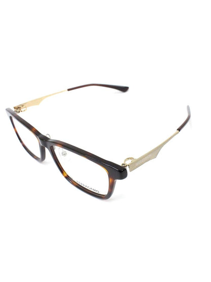 フォーナインズ 999.9×FERRAGAMOコラボ SF9017 メガネ ブラウン/ゴールド コンビ フルリム スクエアシェイプ IT2WH0WQBZSQ