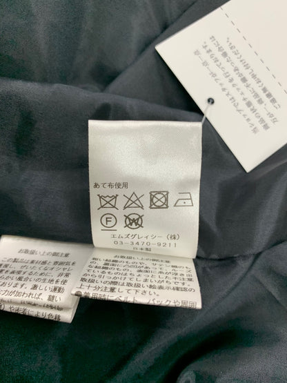 エムズグレイシー 311113 ワンピース 38 ブラック リボンモチーフ タックフレア ITE6CXK9J2PA
