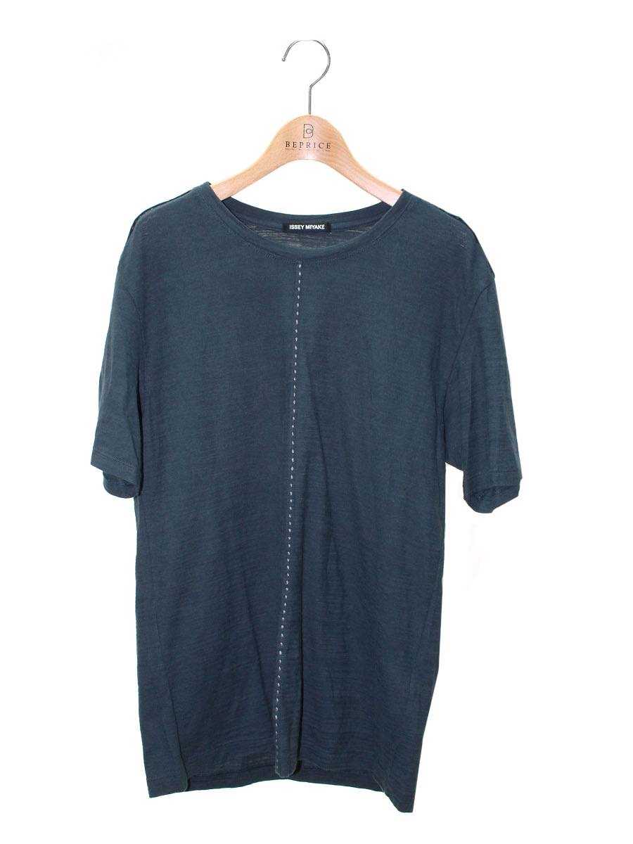 イッセイミヤケ ME01JK428 Tシャツ 2 グリーン クルーネック