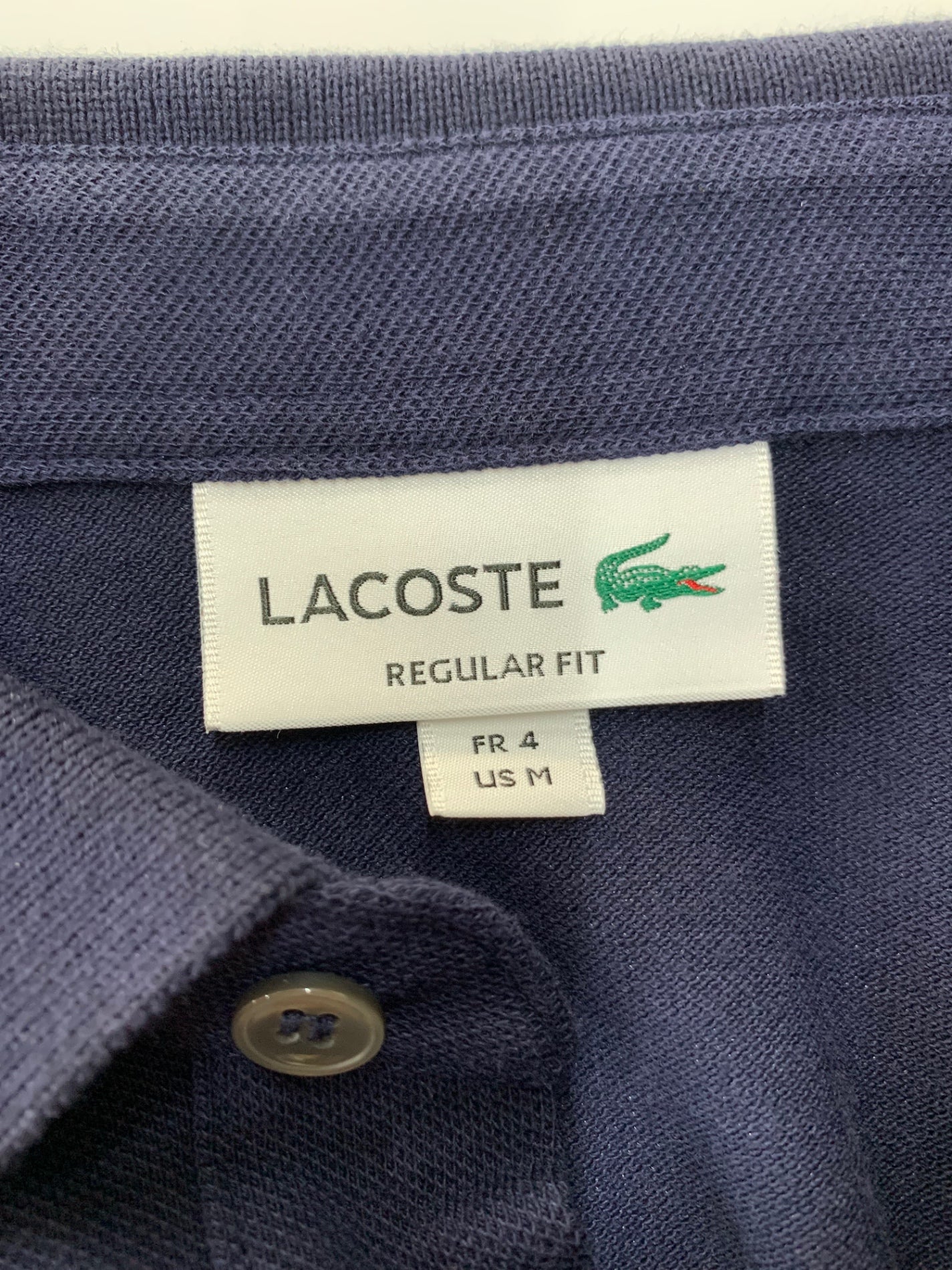 ラコステ レギュラーフィット ストレッチ パリポロシャツ (半袖) PH5522J 4-M ネイビー ITET4LC1TLK8