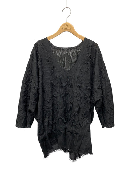 イッセイミヤケ IM13KK660 トップス 2 ブラック カットワーク オーバーサイズ ITZ7Y6C4LA1S