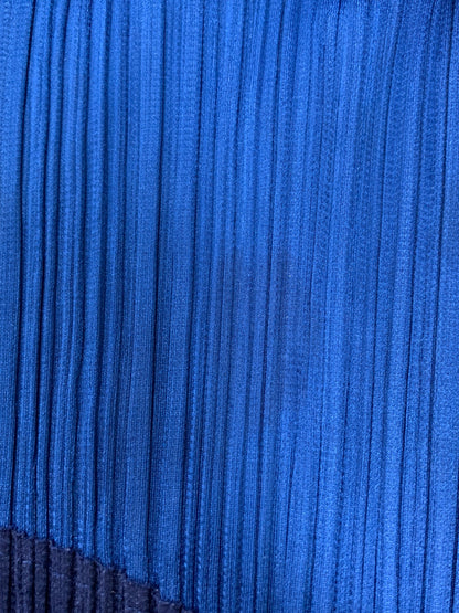 プリーツプリーズイッセイミヤケ PP83-JF693 パンツ 1 ブルー バイカラー IT9S5CQB37KP