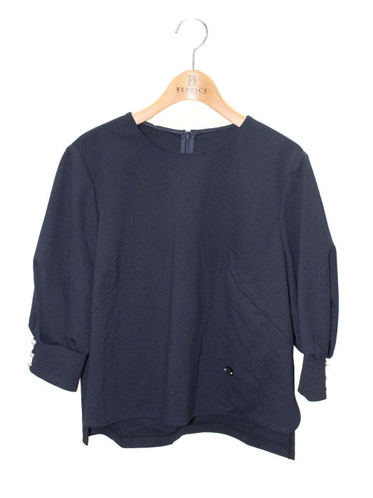 ルネ 5337950 カットソー 38 ネイビー パール ITS6KINF81U0