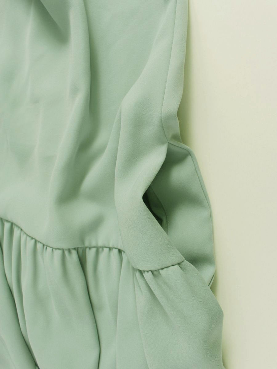 フォクシーニューヨーク Dress BELTED D 38267 ワンピース 42 グリーン 2018年増産品 ITGLKXYKD9JE