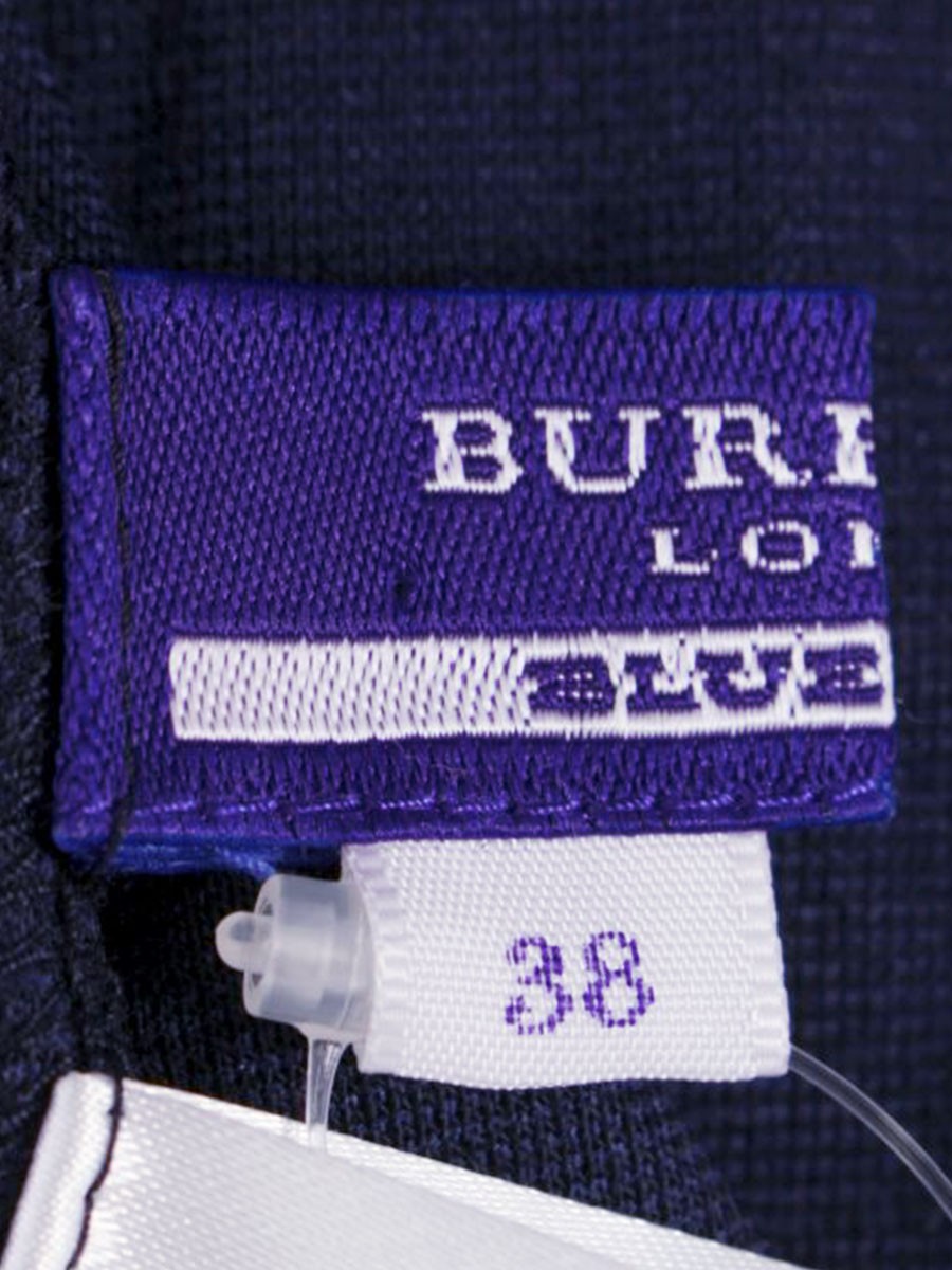 バーバリーブルーレーベル E1P73-397-29 カットソー 38 ネイビー ハートモチーフ バックリボン IT43ILP1IVJK