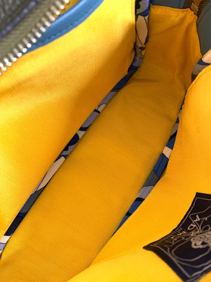 エーディーエムジェイ アールデコボストン ハンドバッグ カーキグリーン ショルダー 2way レザー モーツァルト スワロフスキー IT1VI8M7SM8G