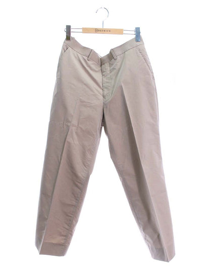 オーラリー FINX POLYESTER SLACKS A9SP02FP スラックスパンツ 4 ベージュ ITNJR1MN4GUS