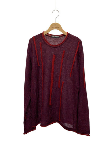 イッセイミヤケ ME83K022 ニット 2 ワインレッド アルパカ混 ITBDUQH2HOKW 【SALE】