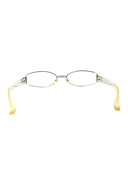 OBJ（オブジェ） PURE TITANIUM メガネ シルバー メタルフレーム フルリム オーバル（楕円） ITLYETN0VA6K 【SALE】