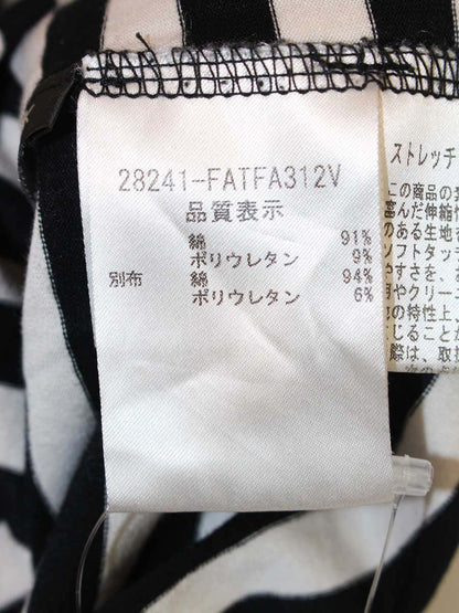 フォクシーニューヨーク 28241 カットソー 42 ブラック ボーダー ITQVVV2JCUBC