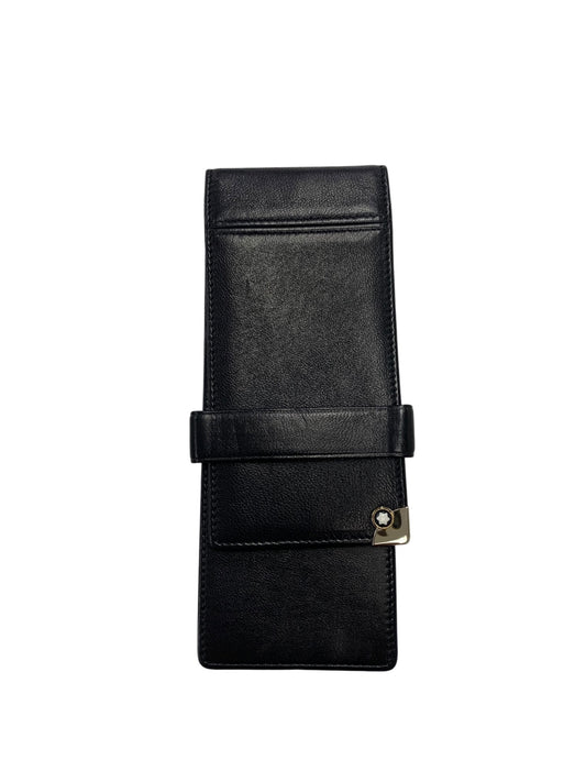 モンブラン マイスターシュテュック ポーチ・シエナ ペンケース ブラック カーフレザー 3本挿し ITJITJOAHO0W