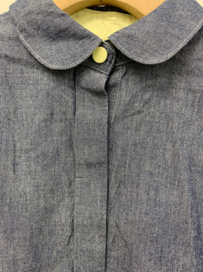 ヨリ YR21-24010SP ブラウス 36 ネイビー デニム調 ITULYQD8ZWVW