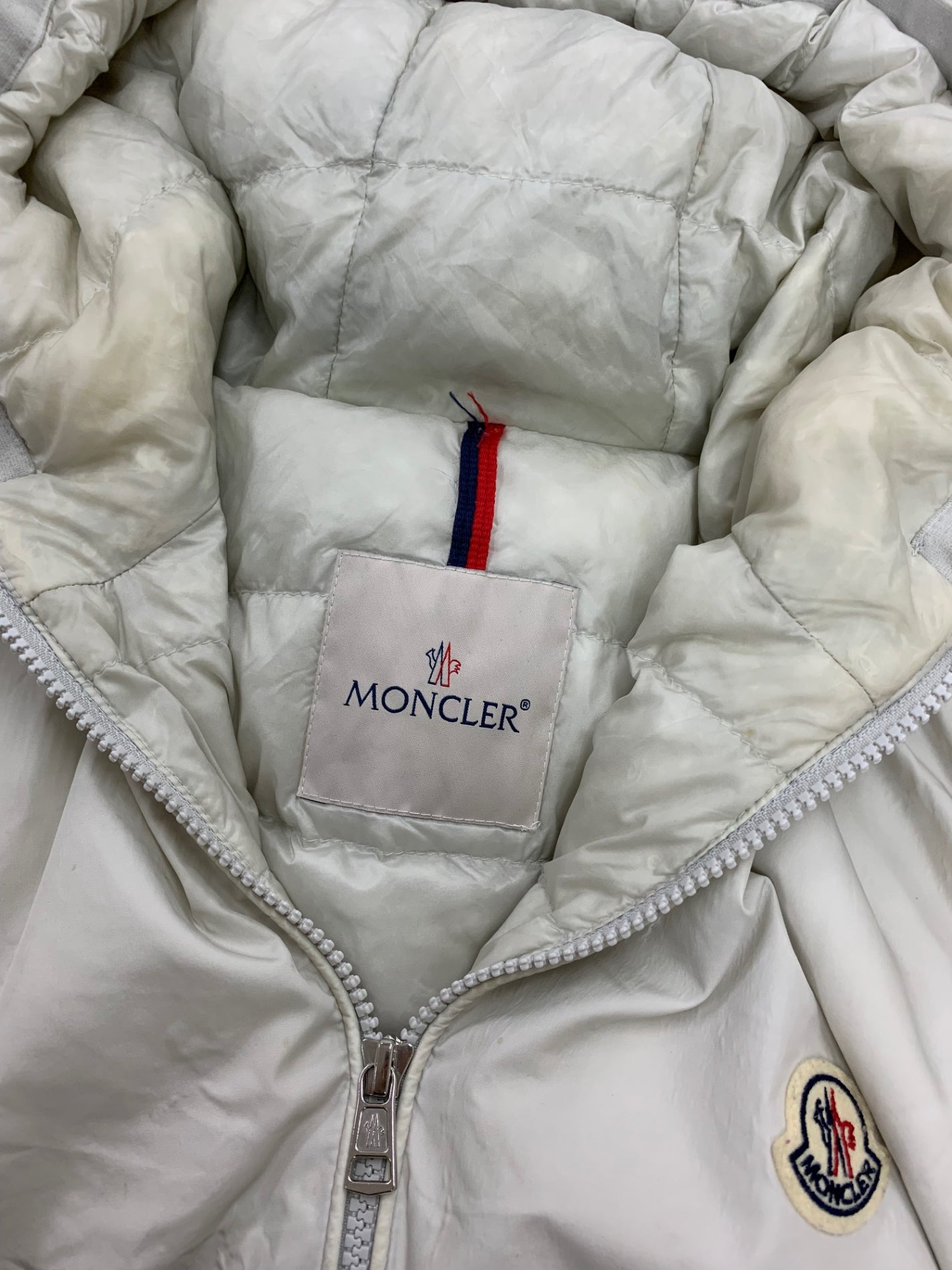 MONCLER / 汚れ有/NECKER/ダウンジャケット/0/ナイロン/GRY/H10911A00005 68352// モンクレール NECKER GIUBBOTTO H10911A00005 68352 ダウンジャケット