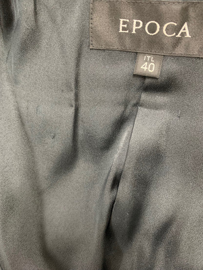 エポカ KA107-057-09 ダウンジャケット 40 ブラック ビジュー ベロア ITJ27FL8YT18