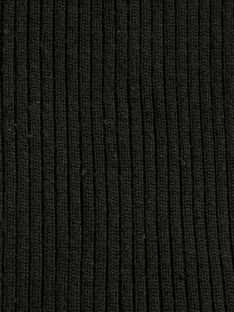 トゥービーシック UMF93-810-09 ワンピース 40 ブラック ニット グログランテープ リボン ITV37QZWPSF6