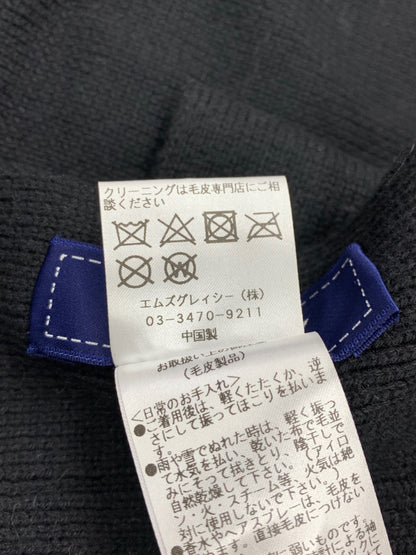 エムズグレイシー 996505 ショール ブラック ストール フォックスファー フード ITHN8DE53QJU