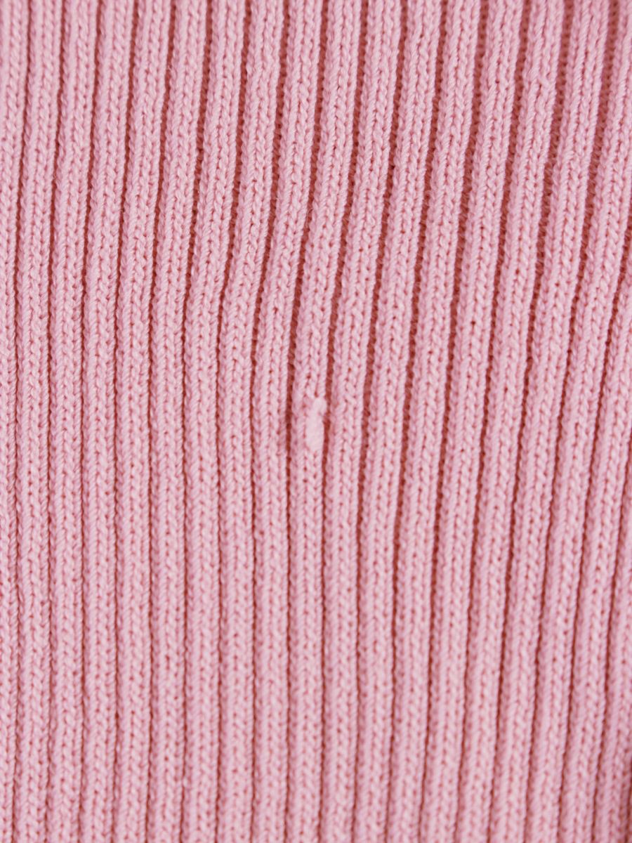 エムズグレイシー 018315 ニットセーター 38 ピンク フラワーレース リブニット ITROJKHICP3W