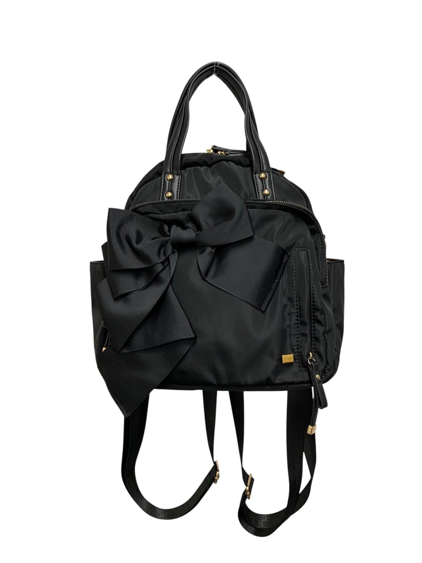 エムズグレイシー 294520 リュック ブラック バックパック ナイロン リボン ITYIIGUPM468