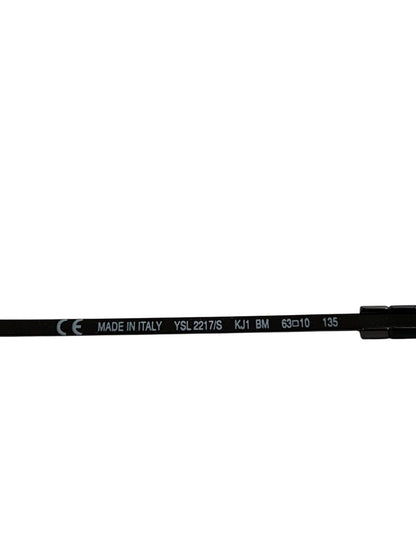 イヴサンローラン YSL2217/S KJ1 サングラス ブラック メタルフレーム　フルリム　ティアドロップ ITB7MCSHRA5O