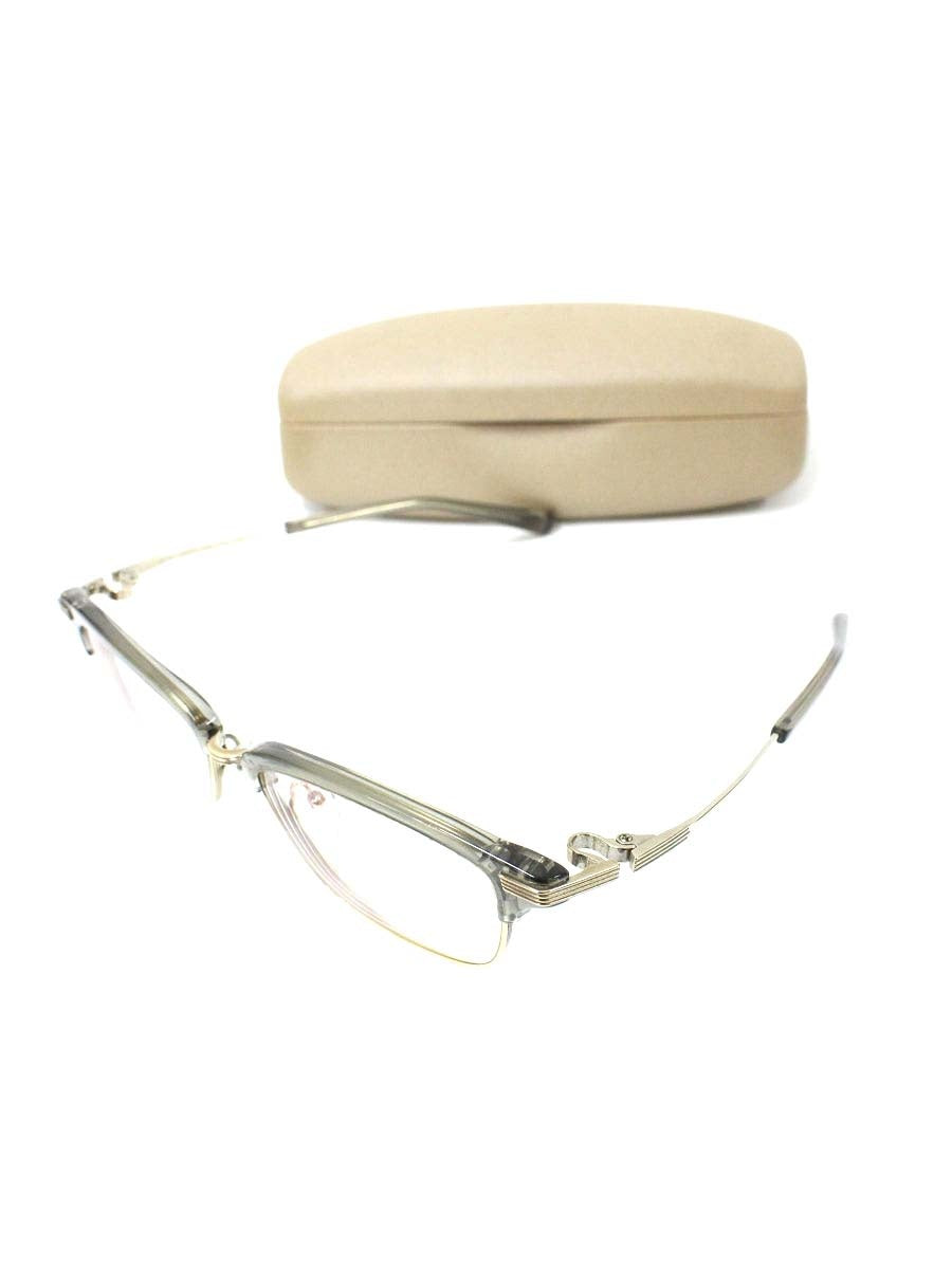 フォーナインズ M-16 メガネ ライトクリスタルスモーク/ゴールド ブロー ITAYI3RGLVN0