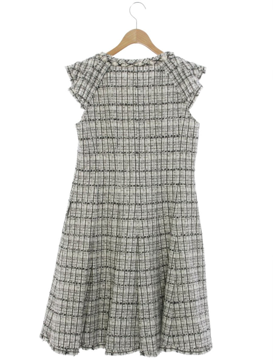 ルネ 6736430 ワンピース 36 ブラック/ホワイト TISSUE ツイード IT7ZVIET88K4