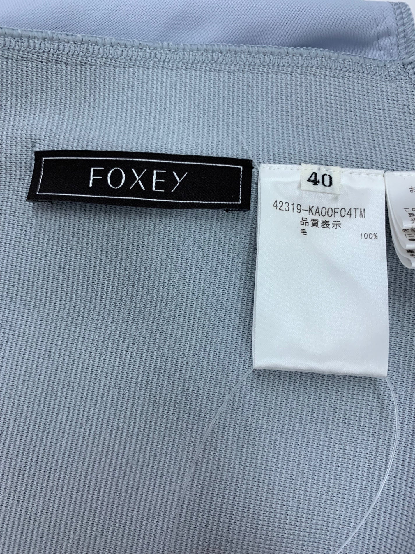 フォクシーブティック Letter F レター エフ 42319 ワンピース 40 ブルー Letter F IT2RR4TW3VGM