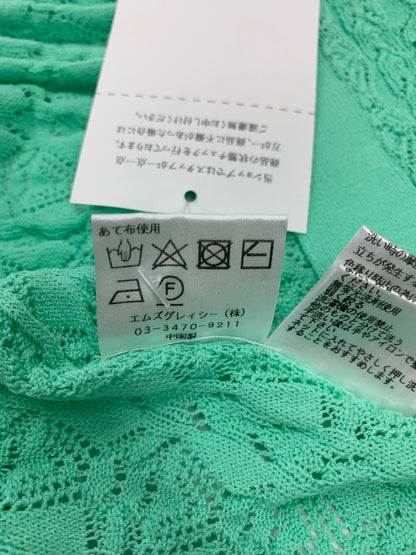 エムズグレイシー レーシー調カーディガン 418334 38 グリーン レース IT18OYKIZ6Z4